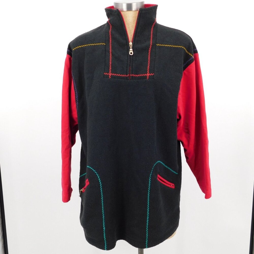 Lot Of 2 Vintage Blast Women Pullover Long Sleeve Jacket Shirt Top Size L - Picture 8 of 13